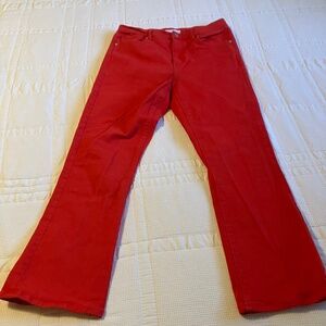 Red crop flares